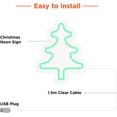 thumbnail image 4 of Christmas Neon Sign USB Powered Tree Santa Claus Snowflake Sock Reindeer Bell Gift Led Light for Christmas Decoration Party Events LED Light for Indoor Decor Kids Room Home (Tree+Gift+Sock), 4 of 8