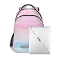 thumbnail image 7 of FORMRS Kids School Backpack Elementary Student Unisex Travel Bookbag with Reflective Stripes, Light Pink Stripes, 7 of 7