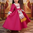 thumbnail image 2 of Rhuody Robe Décontractée pour Fille Enfant à Manches Longues Robes Fluides Robe de Danse Fête Robe Nationale Vêtements Rétro 6-7 Ans Rose, 2 of 9