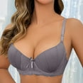 thumbnail image 2 of Everyday Bras for Women Woman Bras 36 C Super Push up Bra Women Bras plus Size Pack Wireless Bra for Women plus Size Bras for Women Push up Womens Bras Comfortable Support Sports Bras with Grey 34, 2 of 4