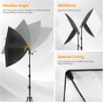 thumbnail image 3 of Softbox Lighting Kit 2 Pack, 85W Rotatable Soft Box Continuous Lighting with Dimmable 2700-6400K LED Light Bulb, Photo Studio Lights for Shooting Video Portraits(16in), 3 of 4