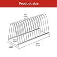 thumbnail image 5 of Vinyl Record Stand Storage Holder for Vinyl Records Drying Table Record Stand 15 Slot, 5 of 5