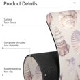 thumbnail image 4 of Yayeee Faucet Mat for Kitchen Sink 30" Diatomite Long Splash Guard Pad, Purple Watercolor Seashells, 2 Pack, 4 of 7