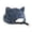 Navy, variant on Retro Washed Cotton Cat‑Ears Brimless Hat Funny Unique Casual Party Daily Wear Street Fashion Beret Cap