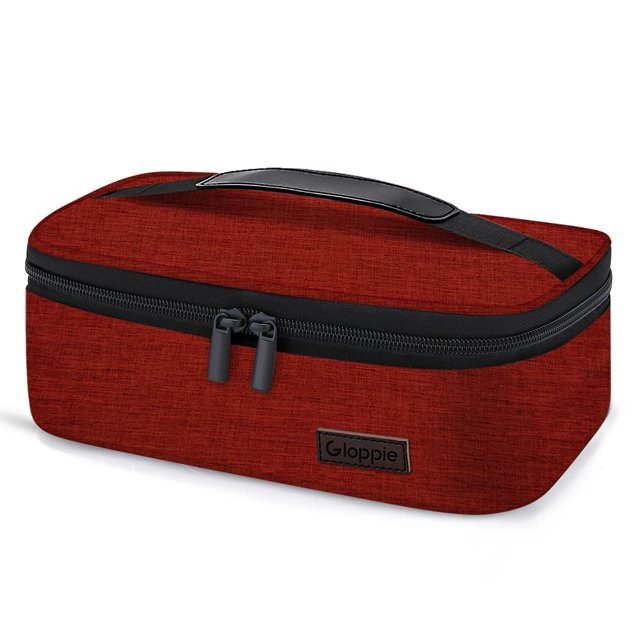 Bolsa Térmica Gloppie Pequeña para Almuerzo Color Vino Rojo