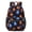 Baseballs and Auras Pattern, variant on Baseballs Stars Black Pattern 17" Waterproof Oxford School Backpacks for Teens, S-Shape Padded Straps, for School, Travel, Hiking, Camping