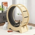 thumbnail image 2 of LinkRomat Cat Exercise Wheel Indoor Treadmill, Quiet Large Cat Running Wheel for All Size Cats (35.5"/39.4"/43.3"), 2 of 8