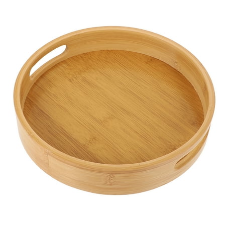 

1Pc Bamboo Tray Practical Food Serving Tray Household Snack Dessert Storage Tray