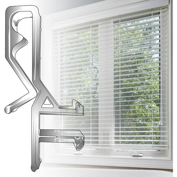 10 PCS 1-7/8 Inches Plastic Valance Clips - Replacement Clips for Window Blinds, Fits Wooden Valances