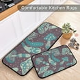 thumbnail image 6 of SKYSONIC Kitchen Mat (Green Mystical Mushroom) 2 Pcs Set, Anti Fatigue Kitchen Rugs Cushioned Water Absorbant Non Slip Comfort Floor Mats for Kitchen Bedroom Liveing Room Bathroom, 6 of 7