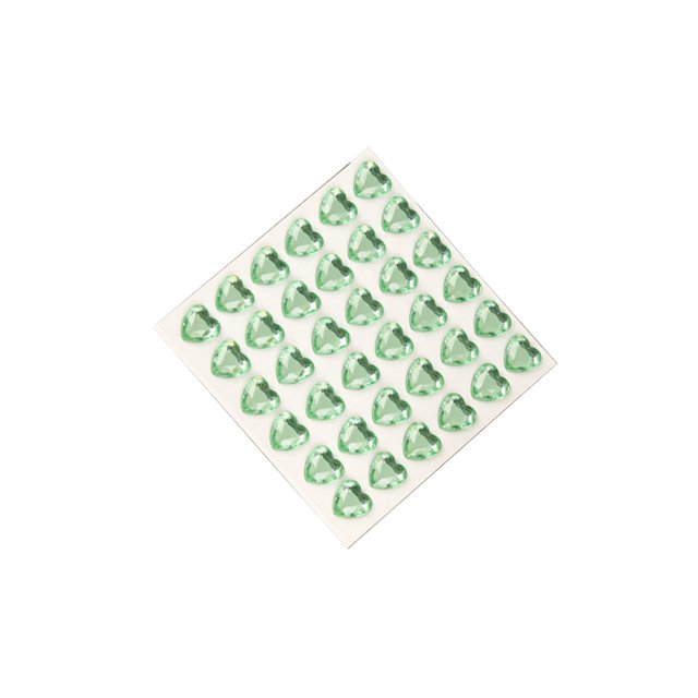 Bearachild 10 hojas de pegatinas de joya, calcomanías acrílicas de cuenta, Material tridimensional, pegatina para uñas, nevera, color mezclado Artesanía Verde oscuro Bearachild HA062096-14B