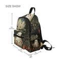 thumbnail image 3 of FORMRS School Backpack with Front Zippered Pocket 12" Elementary Student Travel Daypack, Ghost in Strawberry Fields, 3 of 6