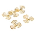 thumbnail image 4 of 60 piezas Rodajas de Forma de Flor de Metal Dijes Perfecto para Collares, Pulseras, Tobilleras, Aretes, Soledad Encantos de filigrana Colgante de oro, 4 of 10