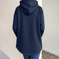 thumbnail image 4 of FDGIU Women's 2025 Oversized Hoodie Dress - Long Sleeve Tunic Sweatshirt with Pockets, Soft Fleece Fall Winter Clothes, 4 of 7
