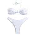 thumbnail image 3 of WILLBEST Traje de Baño Manga Larga Mujer Women'S Sexy Bikini Strappy Bandeau Traje de Baño Bikinis Set, 3 of 7