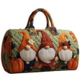thumbnail image 2 of Large Capacity Quilted Dwarf Pumpkin Embroidered Travel Bag Stylish Carry On Duffel Tote Lightweight Gym Weekender Handbag, Spacious Overnight Organizer for Travel Fitness and Daily Use 18 Inch, 2 of 6