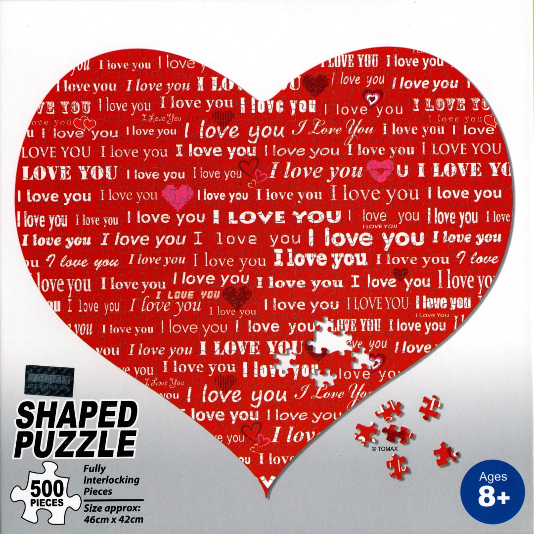 Classic Puzzle 4000 Pieces Adult Puzzle Wooden Puzzle 3D Puzzle Painted Heart-Shaped Home Decoration Educational Toy Gift