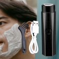 thumbnail image 1 of Mini maquinilla de afeitar eléctrica para hombres , recortador de tamaño de bolsillo, recortador de barba facial portátil recargable por USB , negro Yinane Mini maquinilla de afeitar eléctrica, 1 of 8