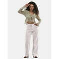 thumbnail image 2 of No Boundaries Ruffle Woven Top, Women's, 2 of 5