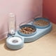 thumbnail image 2 of Dispensador de agua automático para gatos, almacenamiento de agua, comida para perros y gatos, cuenco doble, contenedor de comida con bebedero, alimentador para mascotas, 2 of 5