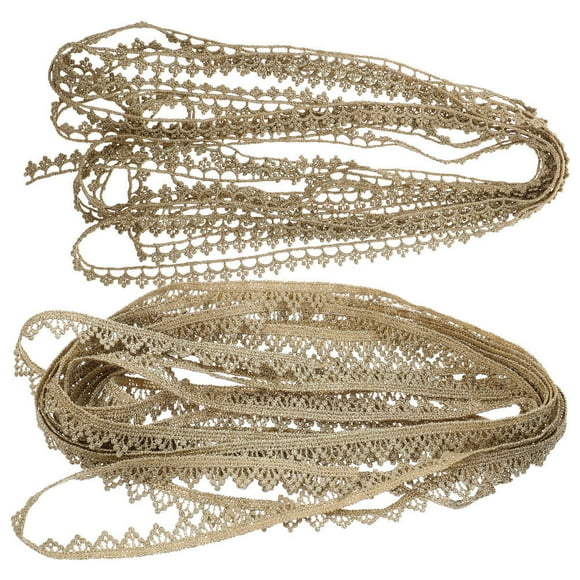 UPOUART Golden Sewing Trim Ribbon Decorative Craft Trim for Clothes and Costume Accessories Daily Use
