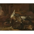 thumbnail image 2 of Melchior d'Hondecoeter 18x15 Black Ornate Wood Framed Double Matted Museum Art Print Titled - A Hunter's Bag (1660 - 1695), 2 of 5