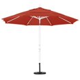 thumbnail image 2 of Parasol de Marché en Aluminium 11 Pieds Inclinaison à Collier Blanc Mat/oléfine/noir/dwv, 2 of 2