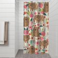 thumbnail image 2 of Pomeranian Dogs and Pioneer Flower Shower Curtain 36"x72" ,Bathroom Decorative Shower Curtains Set with 12 Hooks,Modern Waterproof Washable Shower Curtain, 2 of 6