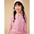 thumbnail image 4 of Little Star Organic Toddler Girl 2 Pc Long Sleeve Shirt and Pants Lounger Set, Size 12M-5T, 4 of 9