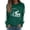 Style4-Green game day shirts women, variant on Mceream Sunday Funday Football Sweatshirts Women Casual Crewneck Game Day Sweatshirt Long Sleeve Funny Football Graphic Shirt Pullover Tops Black L