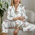 thumbnail image 6 of Lsque Funny Chicken Pattern Long Sleeve Pajama Set for Women - Soft 2-Piece Sleepwear and Loungewear Set with Pockets, Comfy Nightwear-XX-Large, 6 of 7