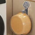 thumbnail image 4 of Fiudx Ofertas flash Artículos en oferta Estante de lavabo con patrón de glaciar para uso doméstico, ganchos de almacenamiento para lavabo sin agujeros, estante organizador, estantes de baño apilables, 4 of 6