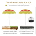 thumbnail image 4 of Outsunny Parasol de Plage 6 Pi Inclinable Pare-Soleil Hauteur Réglable Extérieur Marché Patio Cour Manivelle Terrasse Pare-Soleil, Multicolore, 4 of 10