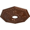 thumbnail image 3 of Ekena Millwork 18"OD x 3 1/2"ID x 1 1/2"P Nottingham Ceiling Medallion (Fits Canopies up to 4 5/8"), Hand-Painted Copper Penny, 3 of 5