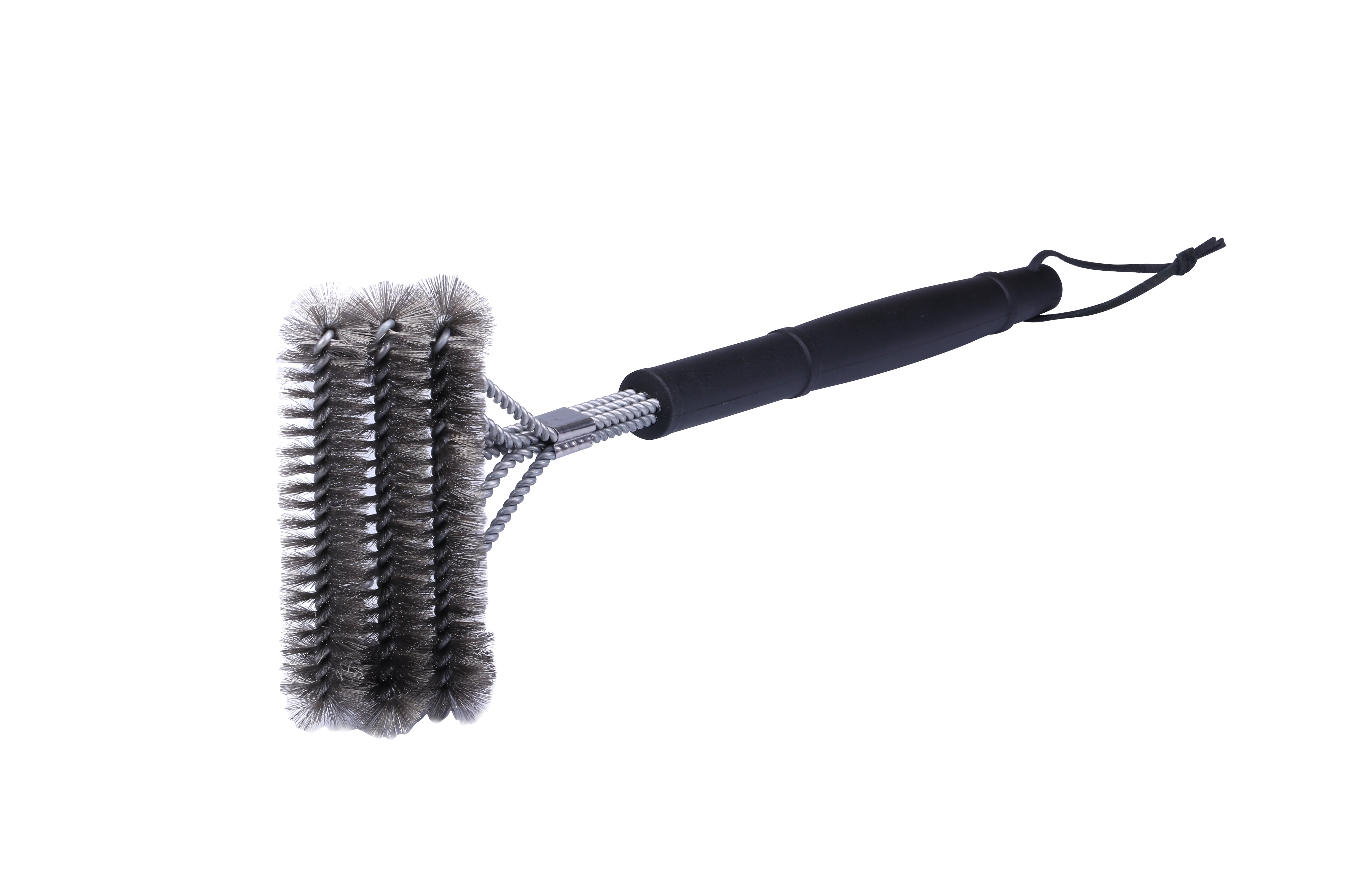 18-3 in 1 Metal Clip Grill Brush Provides Effortless 360° Cleaning for Weber Charcoal, Gas Grills