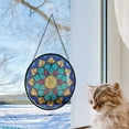 thumbnail image 5 of Hanging Stained Glass for Windows Mandala - Stained Glass for Windows Mandala, Festival Gift Ornament, Year-Round Decorative Piece, Home Wall & Window Art, 5 of 6