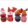 thumbnail image 1 of Paquete de 3 bolsas de regalo de Navidad bolsas de manzana con cordón, bolsas de almacenamiento de muñecos de muñeco de nieve de Papá Noel para fiesta de cumpleaños de Navidad B brillar Electrónica, 1 of 6