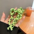 thumbnail image 4 of Cartoon Metal Hair Claw Clips Funny Frogs Hair Catch Barrette Large Hair Clips Non-slip Strong Hold Hair Accessories, 4 of 8
