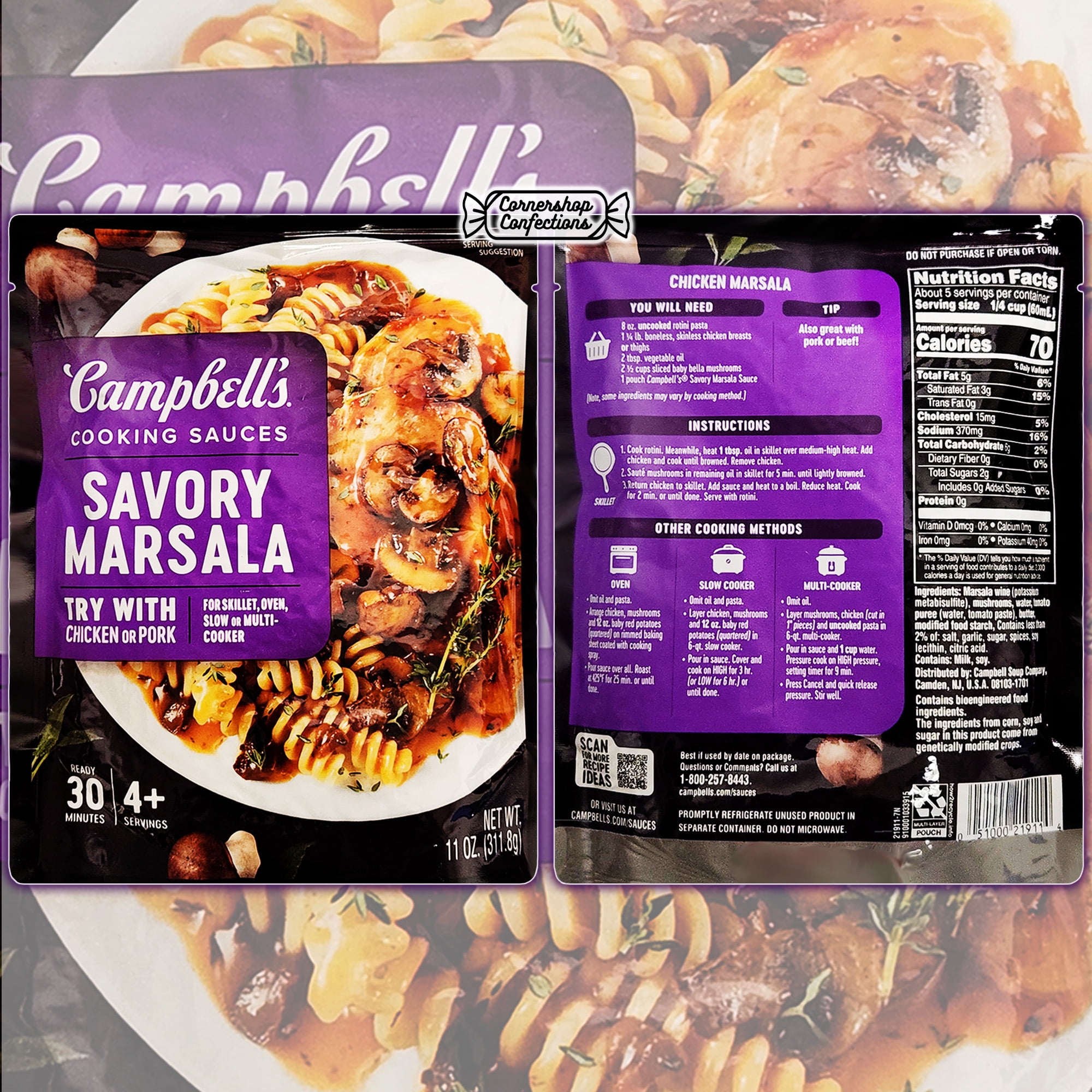 Campbell' Marsala Sauce 6P - Hot sauces for grocery retail