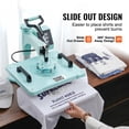 thumbnail image 3 of KFFKFF Heat Application Device, Dimensions 12 x 15 inch, Dual Functionality with Cap Press, 360° Rotating Shirt Imprinting Device, Digitally Accurate Control, Quick Uniform Warming for T-Shirts/Hats, 3 of 9