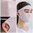 thumbnail image 6 of Shenmeida Wide Brim Breathable Neck Gaiter Balaclava Headwear Face Cover with Ear Loop Ice Silk Sports Face Scarf Outdoors, 6 of 7