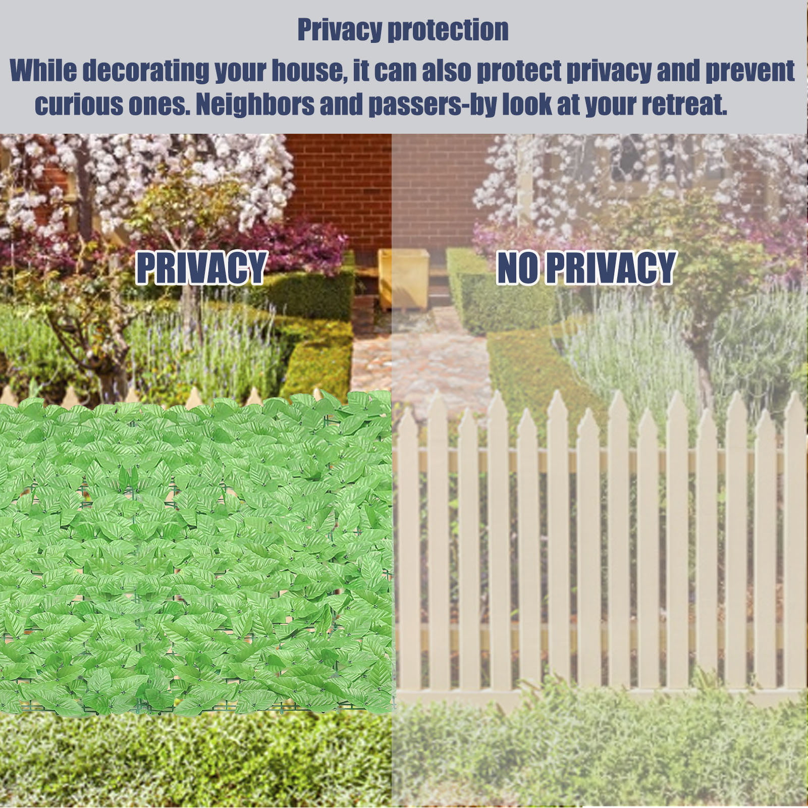 Artificial Hedge Roll Screening Green Leaf Privacy Screen Garden Fence 1*3m NEW 