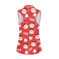 thumbnail image 6 of Yuyamidu Santa Claus Sleeveless Golf Shirts for Women Size XS Red Christmas Workout Tops Athletic Tennis Shirts HO-HO-HO Activewear Golf Clothes, 6 of 8