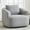 Light Gray, variant on Swivel Accent Chair Modern Round Barrel Chair, Soft Teddy Fleece Fabric Swivel Chair for Living Room, 360 Rotating Small Space Comfort Reading Chair, No Tools Assembly (Blue)