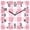 Pink, variant on Cream White Buffalo Check Wooden Wall Clock Silent Non Ticking, Farmhouse Plaid Modern Geometric Square Wall Clocks Battery Operated, Decor Clock for Home Office, Living Room, Kitchen, 10 Inch