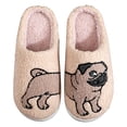 thumbnail image 1 of Pantuflas peludas Cgtredaw de algodón suave con punta cerrada para Hombres y mujeres, 1 of 9