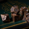 thumbnail image 4 of Cusdie Mini Metal DND Dice Set, 7-Die 10MM Metal Polyhedral D&D Dice Setfor DND Dungeons and Dragons TTRPG Role Playing Games, 4 of 5