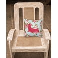 thumbnail image 2 of Seal Shabby Chic Blue Roses BB1027 Fabric Decorative Pillow, 2 of 2