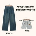thumbnail image 3 of BP4U 12-Pack Premium Wooden Pants Hangers with Adjustable Clips, Heavy Duty Solid Wood Skirt Hangers, Non-Slip Trousers Bottom Hangers for Jeans, Slacks, Dresses(Walnut), 3 of 6