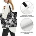 thumbnail image 3 of Sigee Seamless Pattern With Skulls for Large Capacity Shopping Bag with Inner Pocket, Women's Shoulder Bag Handbag, 3 of 8